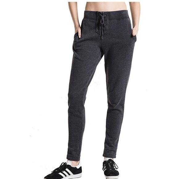 Me to We Pants - Me to We grey lace up joggers